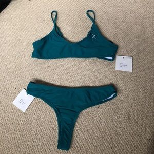 Boutine LA brand new valley green bikini